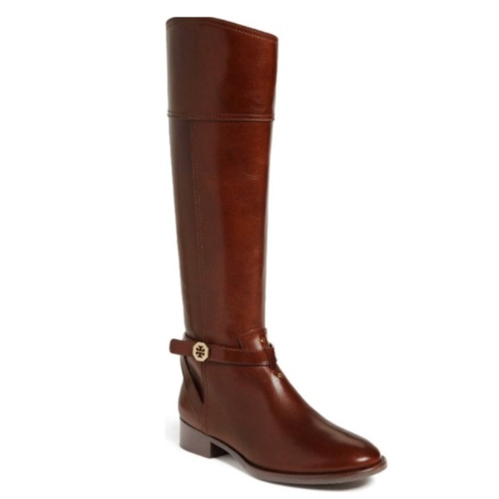 Tory Burch 'Brita' Riding Boot in Sienna- Size 9 - Picture 1 of 6
